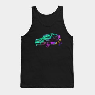 G wagon pixeleted colorful abstract Tank Top